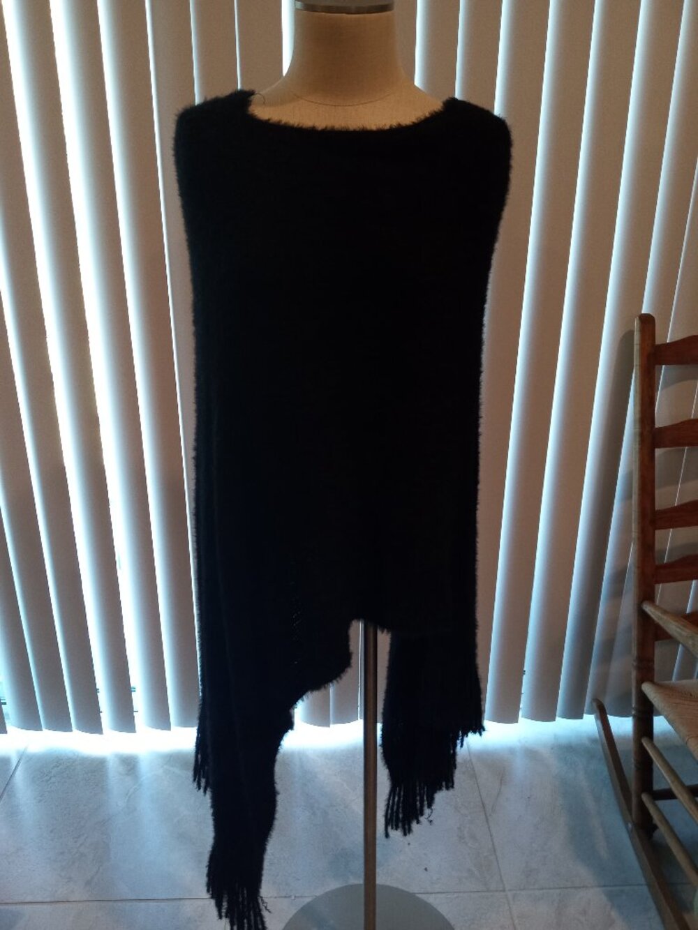 Forever 21 XXI Brand Black Poncho